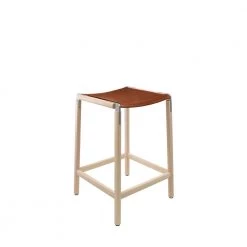 Fyrn De Haro - Maple, Matte Silver, SN Leather, Seat Only, Rust SEATING