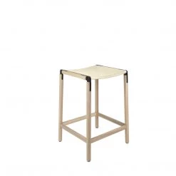 Fyrn De Haro - Natural Oak, Black, SN Leather, Seat Only, Ivory SEATING