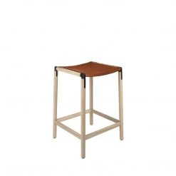 Fyrn De Haro - Natural Oak, Black, SN Leather, Seat Only, Rust SEATING