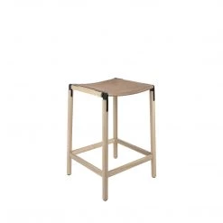 Fyrn SEATING De Haro - Natural Oak, Black, SN Leather, Seat Only, Sand