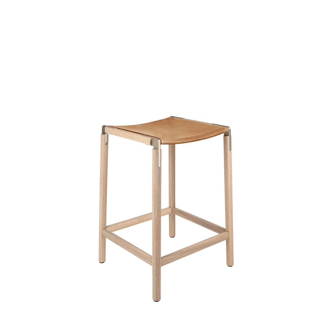 Fyrn De Haro - Natural Oak, Copper Bronze, PVT Leather, Seat Only, Camel 3 Fyrn De Haro - Natural Oak, Copper Bronze, PVT Leather, Seat Only, Camel