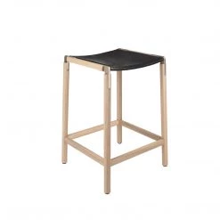 Fyrn SEATING De Haro - Natural Oak, Copper Bronze, PVT Leather, Seat Only, Coal