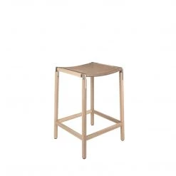 Fyrn SEATING De Haro - Natural Oak, Copper Bronze, SN Leather, Seat Only, Sand