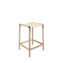 Fyrn De Haro - Natural Oak, Graphite, SN Leather, Seat Only, Ivory