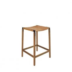 Fyrn SEATING De Haro - Oxidized Oak, Black, SN Leather, Seat Only, Camel