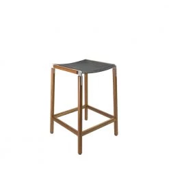 Fyrn SEATING De Haro - Oxidized Oak, Matte Silver, SN Leather, Seat Only, Lava