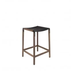 Fyrn SEATING De Haro - Black Walnut, Black, SN Leather, Seat Only, Coal