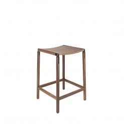 FYRN SEATING De Haro Backless Counter Stool Black Walnut