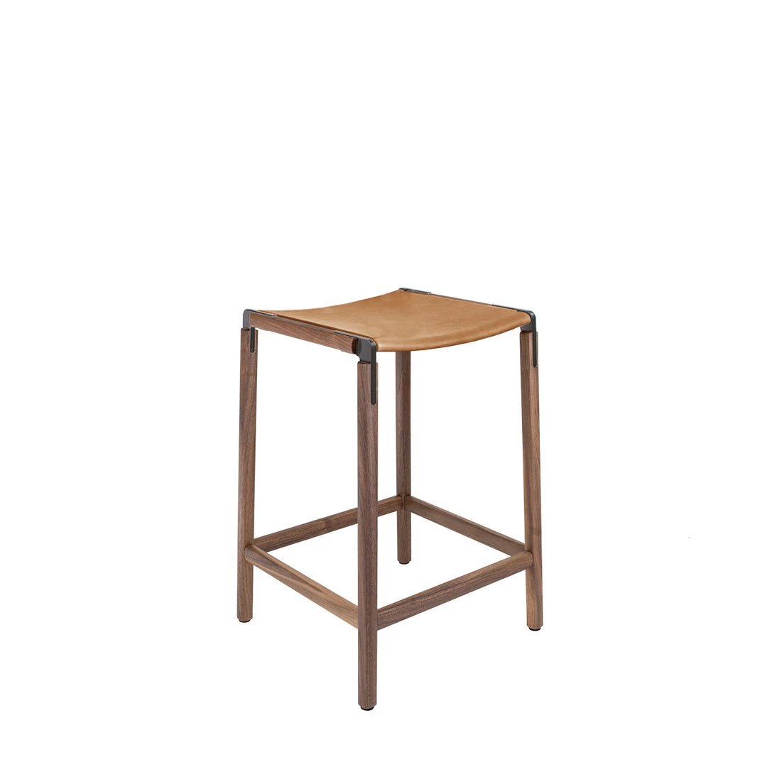 Fyrn De Haro - Black Walnut, Graphite, PVT Leather, Seat Only, Camel 3 Fyrn De Haro - Black Walnut, Graphite, PVT Leather, Seat Only, Camel