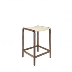 Fyrn SEATING De Haro - Black Walnut, Graphite, SN Leather, Seat Only, Ivory