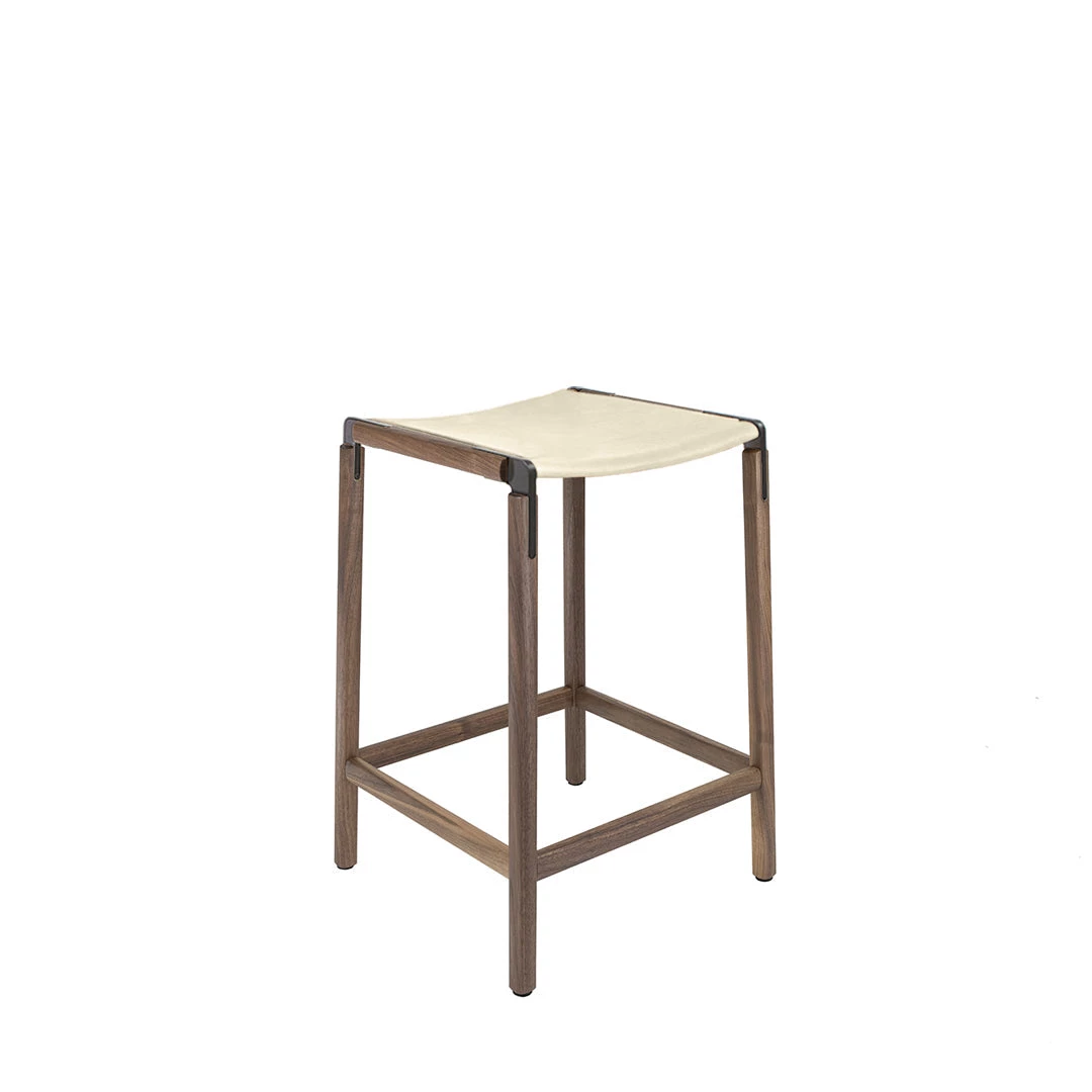 Fyrn SEATING De Haro - Black Walnut, Graphite, SN Leather, Seat Only, Ivory 3 Fyrn SEATING De Haro - Black Walnut, Graphite, SN Leather, Seat Only, Ivory