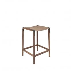 Fyrn SEATING De Haro - Black Walnut, Graphite, SN Leather, Seat Only, Sand