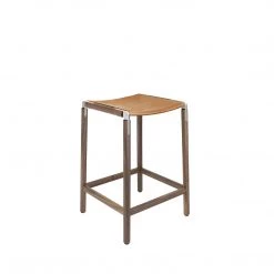 Fyrn De Haro - Black Walnut, Matte Silver, PVT Leather, Seat Only, Camel