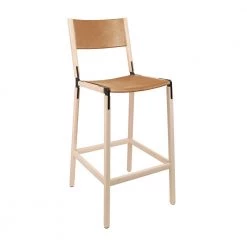 Fyrn Stanyan - Maple, Black, PVT Leather, Seat And Back, Camel SEATING