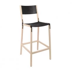 Fyrn Stanyan - Maple, Black, SN Leather, Seat And Back, Coal SEATING