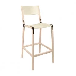 Fyrn Stanyan - Maple, Black, SN Leather, Seat And Back, Ivory