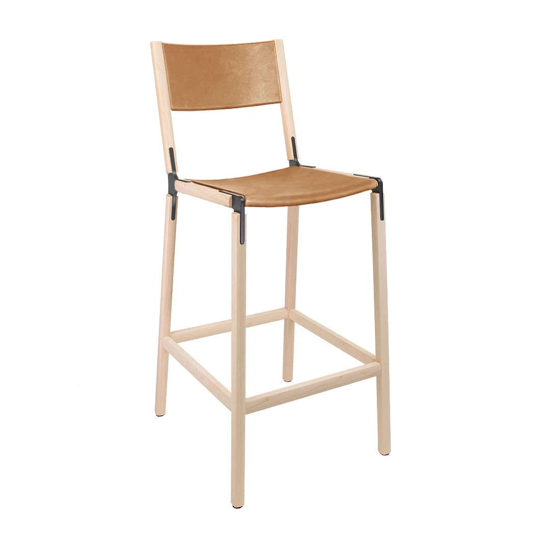 Fyrn SEATING Stanyan - Maple, Graphite, PVT Leather, Seat & Back, Camel 3 Fyrn SEATING Stanyan - Maple, Graphite, PVT Leather, Seat & Back, Camel