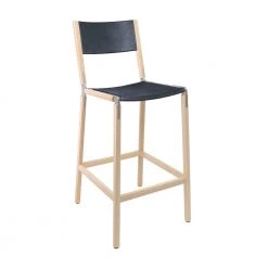 Fyrn Stanyan - Maple, Matte Silver, SN Leather, Seat And Back, Night SEATING