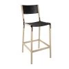 Fyrn SEATING Stanyan - Natural Oak, Black, PVT Leather, Seat & Back, Coal