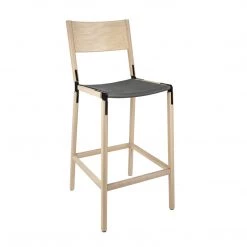 Fyrn SEATING Stanyan - Natural Oak, Black, PVT Leather, Seat Only, Lava