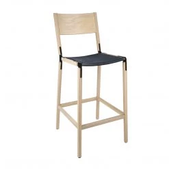 Fyrn SEATING Stanyan - Natural Oak, Black, SN Leather, Seat Only, Night