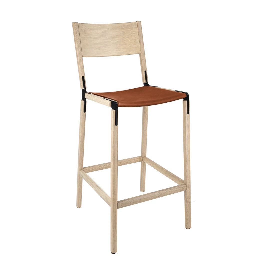 Fyrn SEATING Stanyan - Natural Oak, Black, SN Leather, Seat Only, Rust 3 Fyrn SEATING Stanyan - Natural Oak, Black, SN Leather, Seat Only, Rust