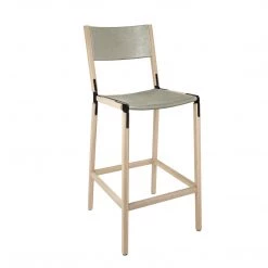 Fyrn Stanyan - Natural Oak, Black, SN Leather, Seat & Back, Stone