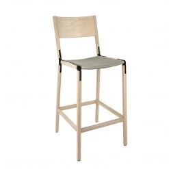 Fyrn Stanyan - Natural Oak, Black, SN Leather, Seat Only, Stone