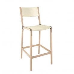 Fyrn Stanyan - Natural Oak, Copper Bronze, SN Leather, Seat & Back, Ivory