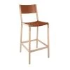 Fyrn SEATING Stanyan - Natural Oak, Copper Bronze, PVT Leather, Seat & Back, Rust