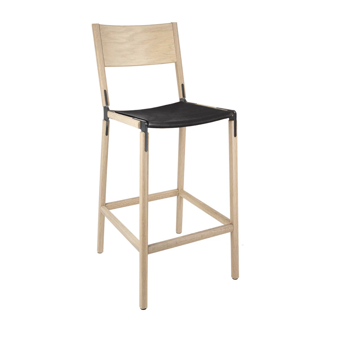 Fyrn SEATING Stanyan - Natural Oak, Graphite, PVT Leather, Seat Only, Coal 3 Fyrn SEATING Stanyan - Natural Oak, Graphite, PVT Leather, Seat Only, Coal