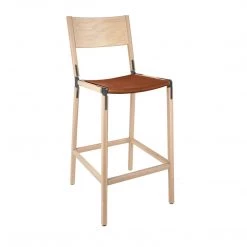 Fyrn Stanyan - Natural Oak, Graphite, SN Leather, Seat Only, Rust