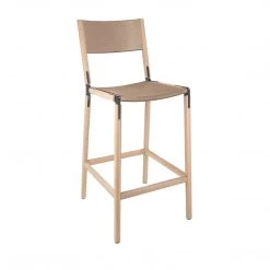 Fyrn Stanyan - Natural Oak, Graphite, SN Leather, Seat & Back, Sand SEATING