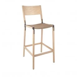 Fyrn SEATING Stanyan - Natural Oak, Graphite, SN Leather, Seat Only, Sand