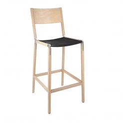 Fyrn Stanyan - Natural Oak, Matte Silver, PVT Leather, Seat Only, Coal SEATING