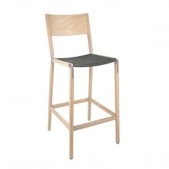 Fyrn Stanyan - Natural Oak, Matte Silver, PVT Leather, Seat Only, Lava SEATING