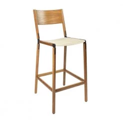 Fyrn SEATING Stanyan - Oxidized Oak, Black, SN Leather, Seat Only, Ivory