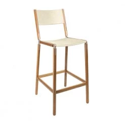 Fyrn Stanyan - Oxidized Oak, Copper Bronze, SN Leather, Seat And Back, Ivory