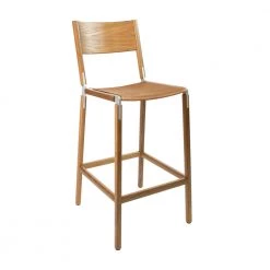 Fyrn Stanyan - Oxidized Oak, Matte Silver, PVT Leather, Seat Only, Camel SEATING