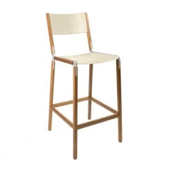 Fyrn Stanyan - Oxidized Oak, Matte Silver, SN Leather, Seat And Back, Ivory SEATING