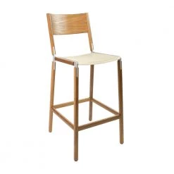 Fyrn Stanyan - Oxidized Oak, Matte Silver, SN Leather, Seat Only, Ivory