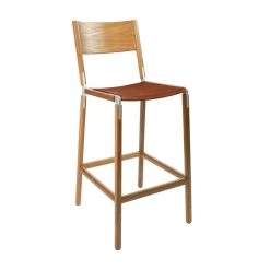 Fyrn Stanyan - Oxidized Oak, Matte Silver, SN Leather, Seat Only, Rust SEATING