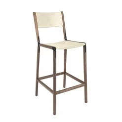 Fyrn Stanyan - Black Walnut, Black, SN Leather, Seat & Back, Ivory