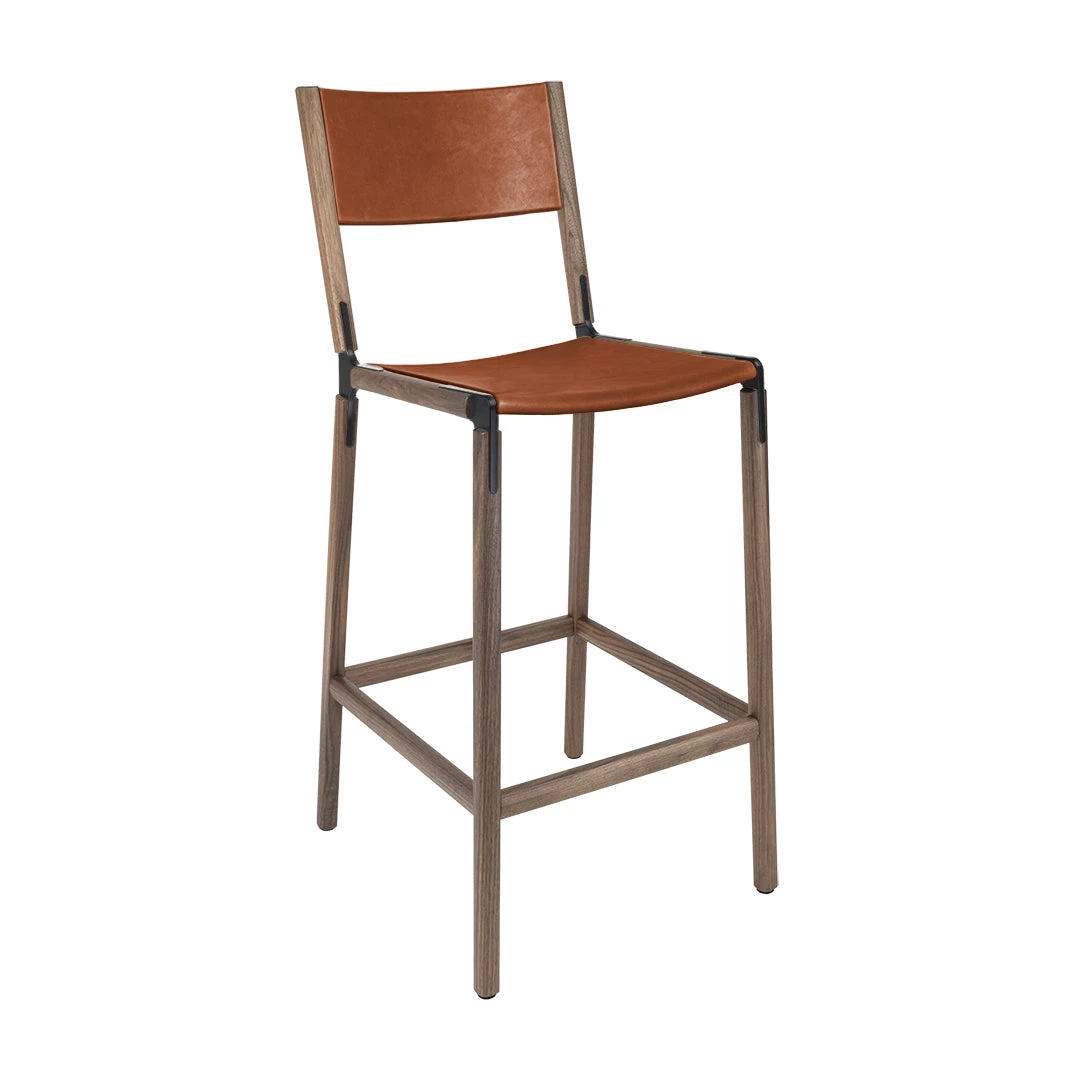 Fyrn SEATING Stanyan - Black Walnut, Black, PVT Leather, Seat & Back, Rust 3 Fyrn SEATING Stanyan - Black Walnut, Black, PVT Leather, Seat & Back, Rust