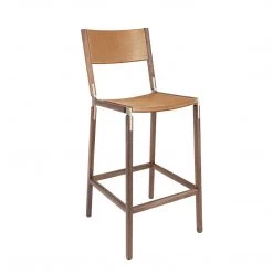 Fyrn SEATING Stanyan - Black Walnut, Copper Bronze, PVT Leather, Seat & Back, Camel