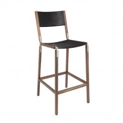 Fyrn SEATING Stanyan - Black Walnut, Copper Bronze, SN Leather, Seat & Back, Coal