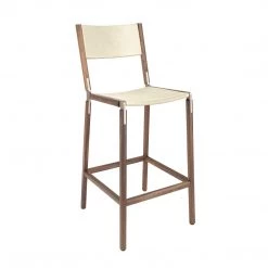 Fyrn Stanyan - Black Walnut, Copper Bronze, SN Leather, Seat & Back, Ivory