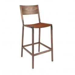 Fyrn Stanyan - Black Walnut, Graphite, PVT Leather, Seat Only, Rust