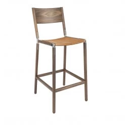 Fyrn Stanyan - Black Walnut, Matte Silver, PVT Leather, Seat Only, Camel SEATING