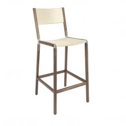 Fyrn Stanyan - Black Walnut, Matte Silver, SN Leather, Seat & Back, Ivory